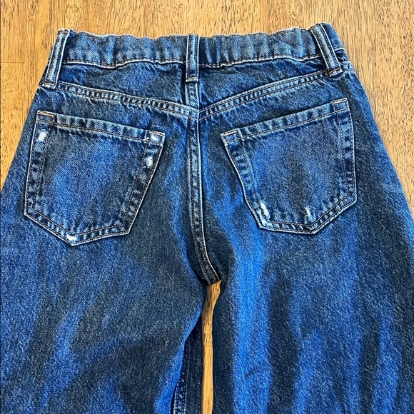 GAP Kids Dark Blue Distressed Baggy Jeans - Picture 4 of 5